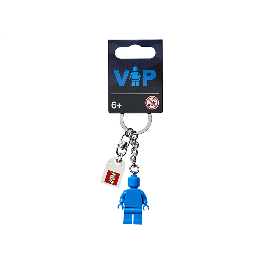 VIP Blue Minifigure LEGO Key Chain Bricks Minifigs Eugene