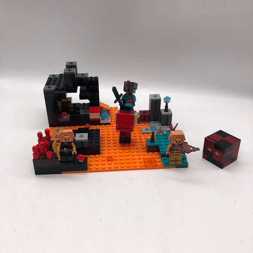 The Nether Bastion 21185 Used LEGO Minecraft Set – Bricks