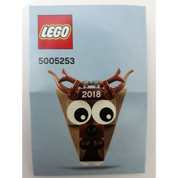 Christmas Ornament 2018 - Reindeer Head - New, Sealed LEGO® Set