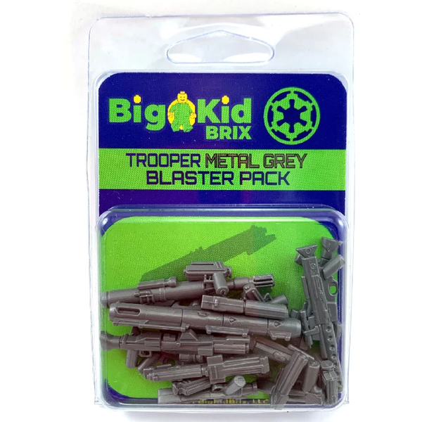Trooper Blaster Pack - Metal Grey - LEGO®-Compatible Accessories