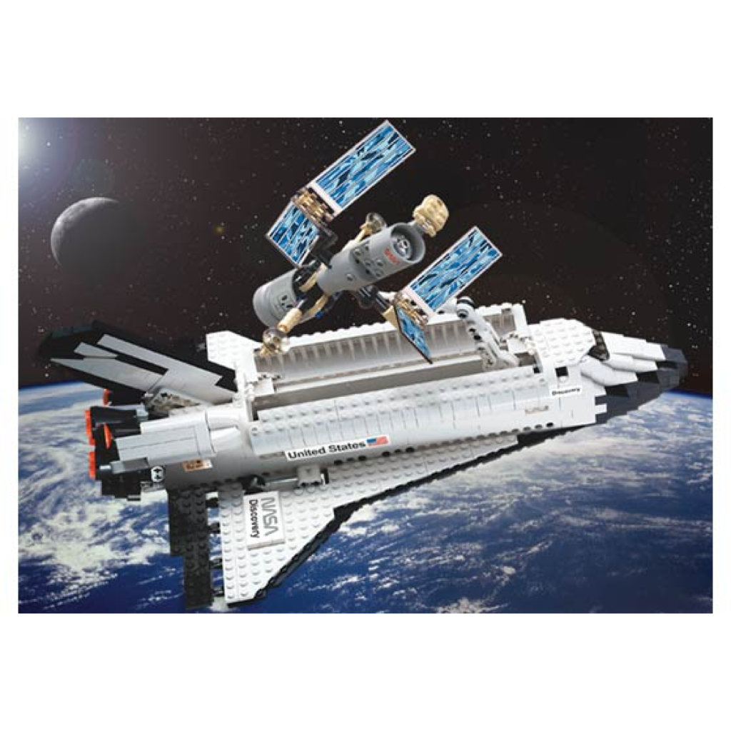 Space Shuttle Discovery STS 31 7470 CERTIFIED USED LEGO Discovery Bricks Minifigs Eugene
