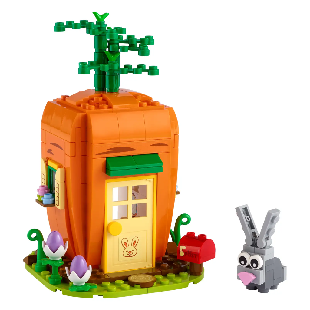 Easter Bunny Carrot House on sale - Lights Up