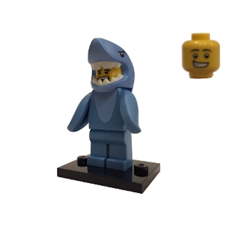 Series 15 Shark Guy Suit LEGO Collectible Minifigure Series Bricks Minifigs Eugene