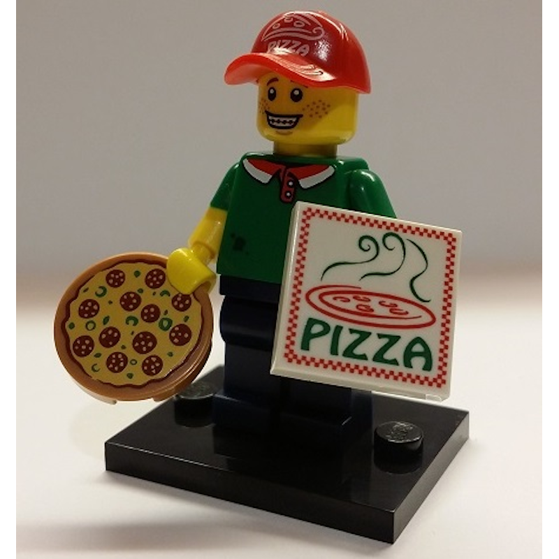 Lego Pizza Boy Keychain Series 12 Pizza Delivery Guy LEGO