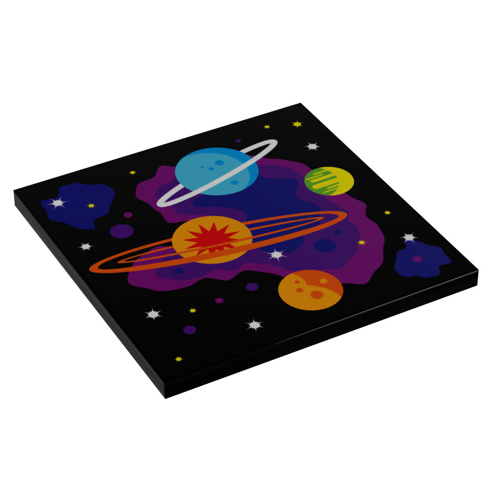 keke様　studio 1 +1枚+レコケ B3 Customs® 80's Arcade Carpet (Planets) - Custom Printed 6x6 Tile