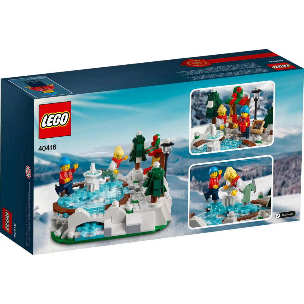 Ice Skating Rink 40416 New LEGO Holiday Set Bricks Minifigs Eugene