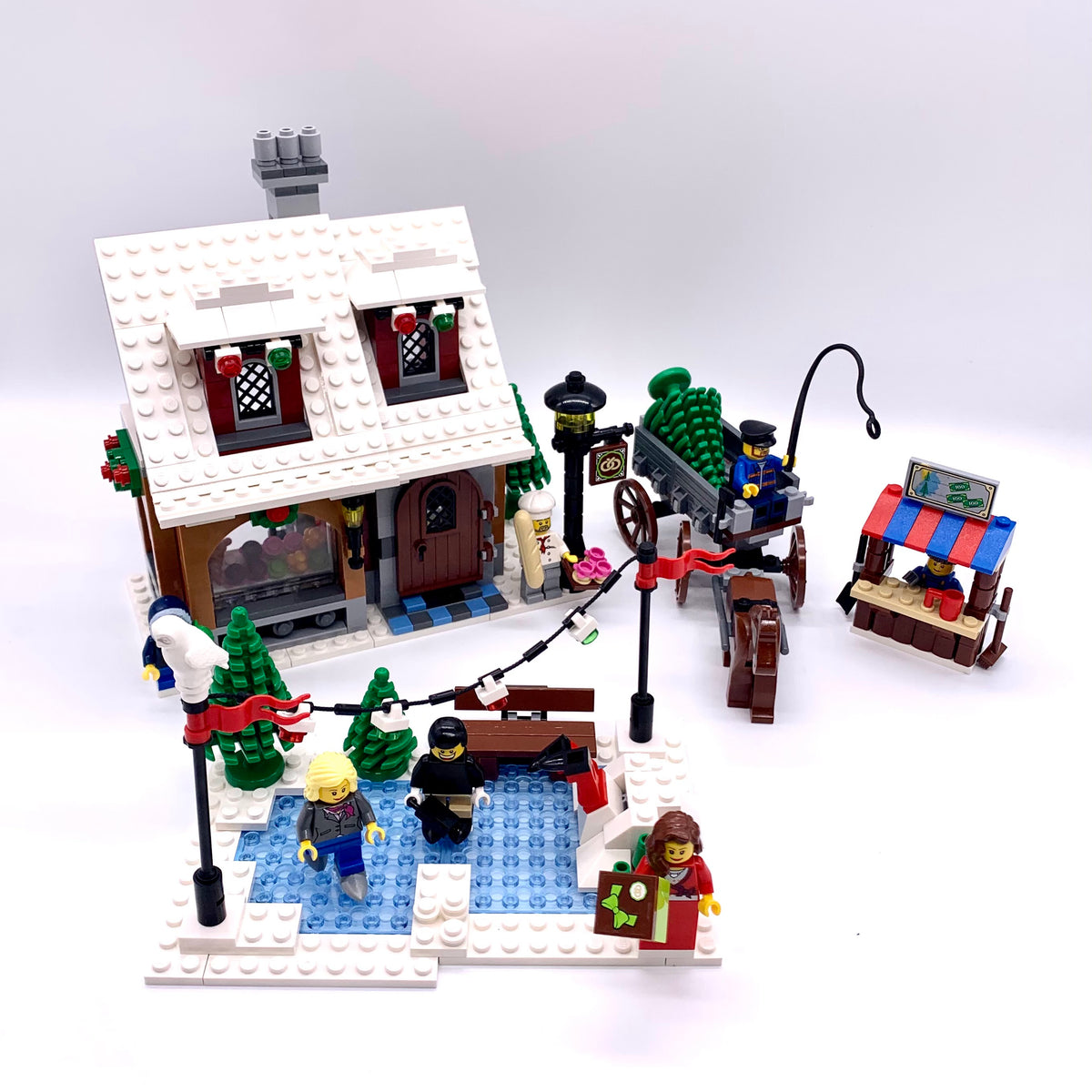Winter Village Bakery 10216 Used LEGO® Set – Bricks Minifigs