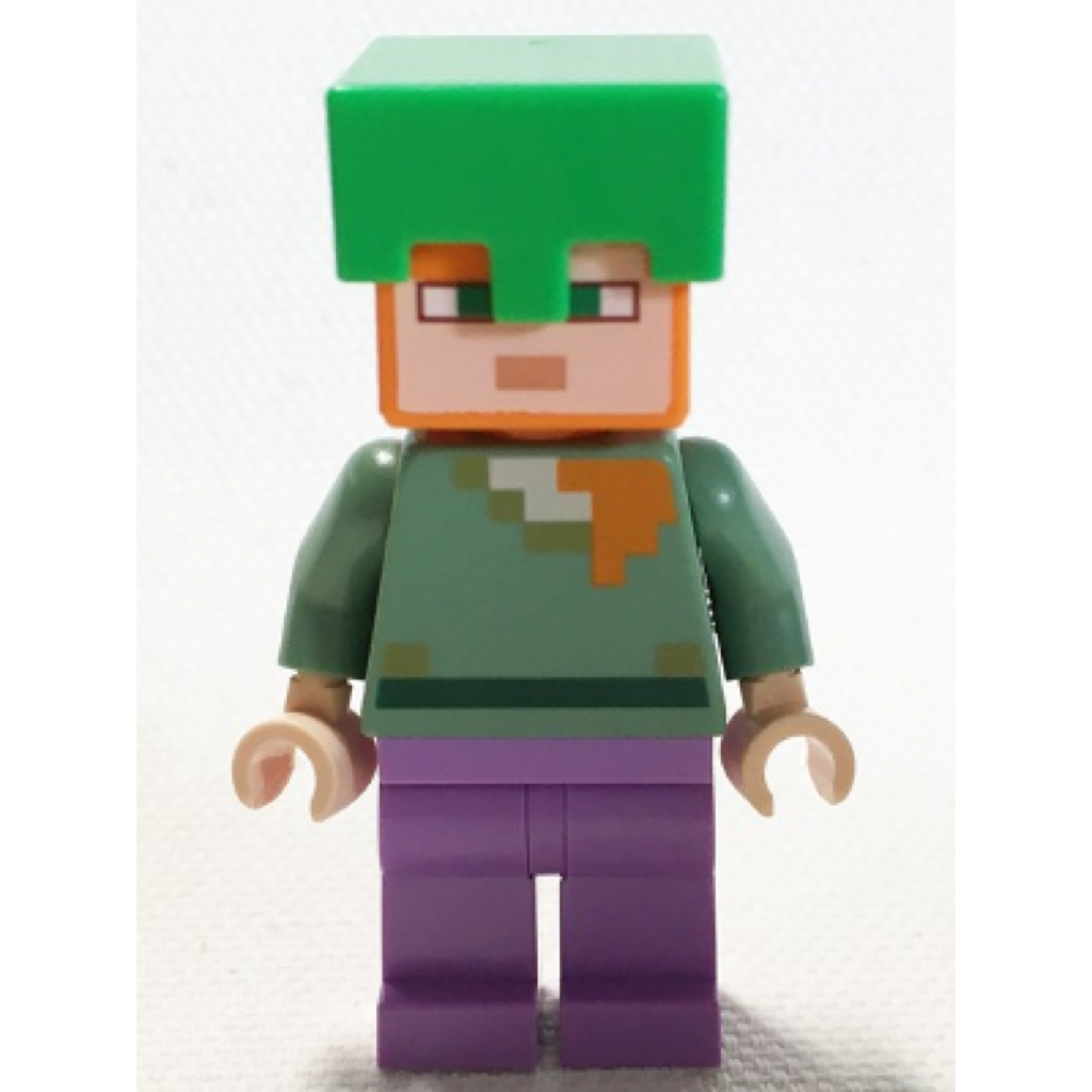 Lego minecraft alex hot sale minifigure