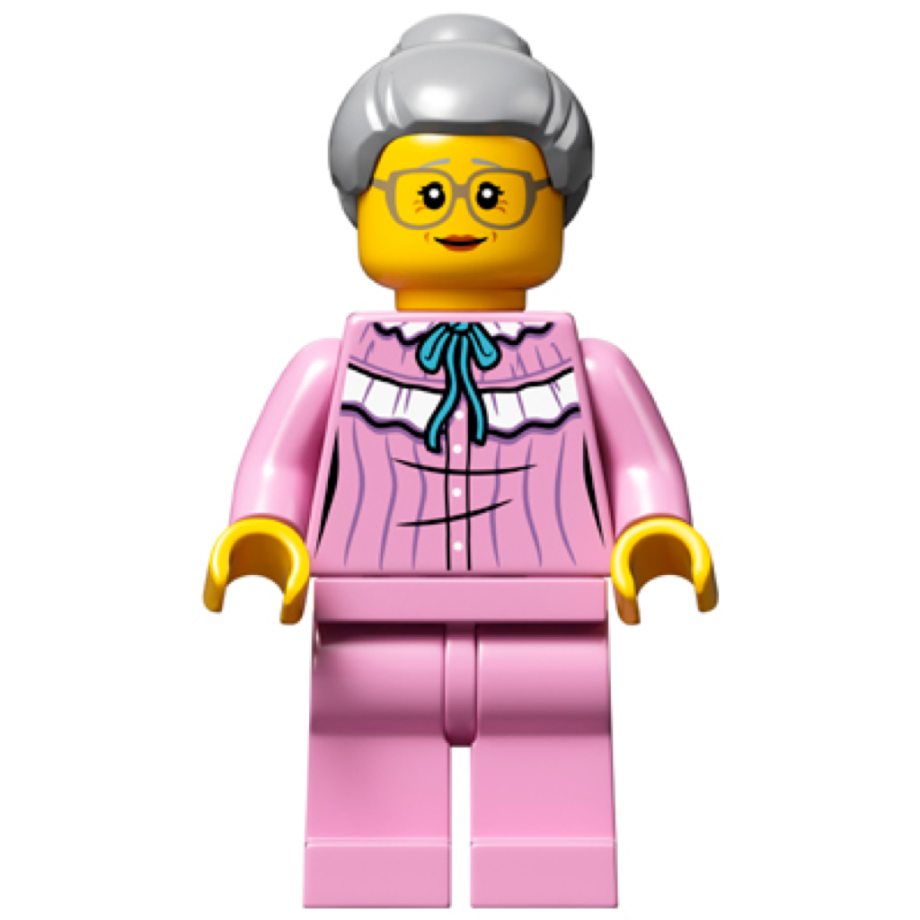 Grandmother LEGO® Minifigure – Bricks Minifigs Eugene