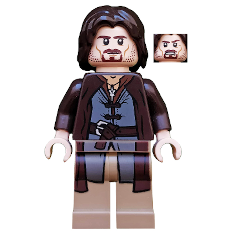 Lego best sale aragorn minifigure