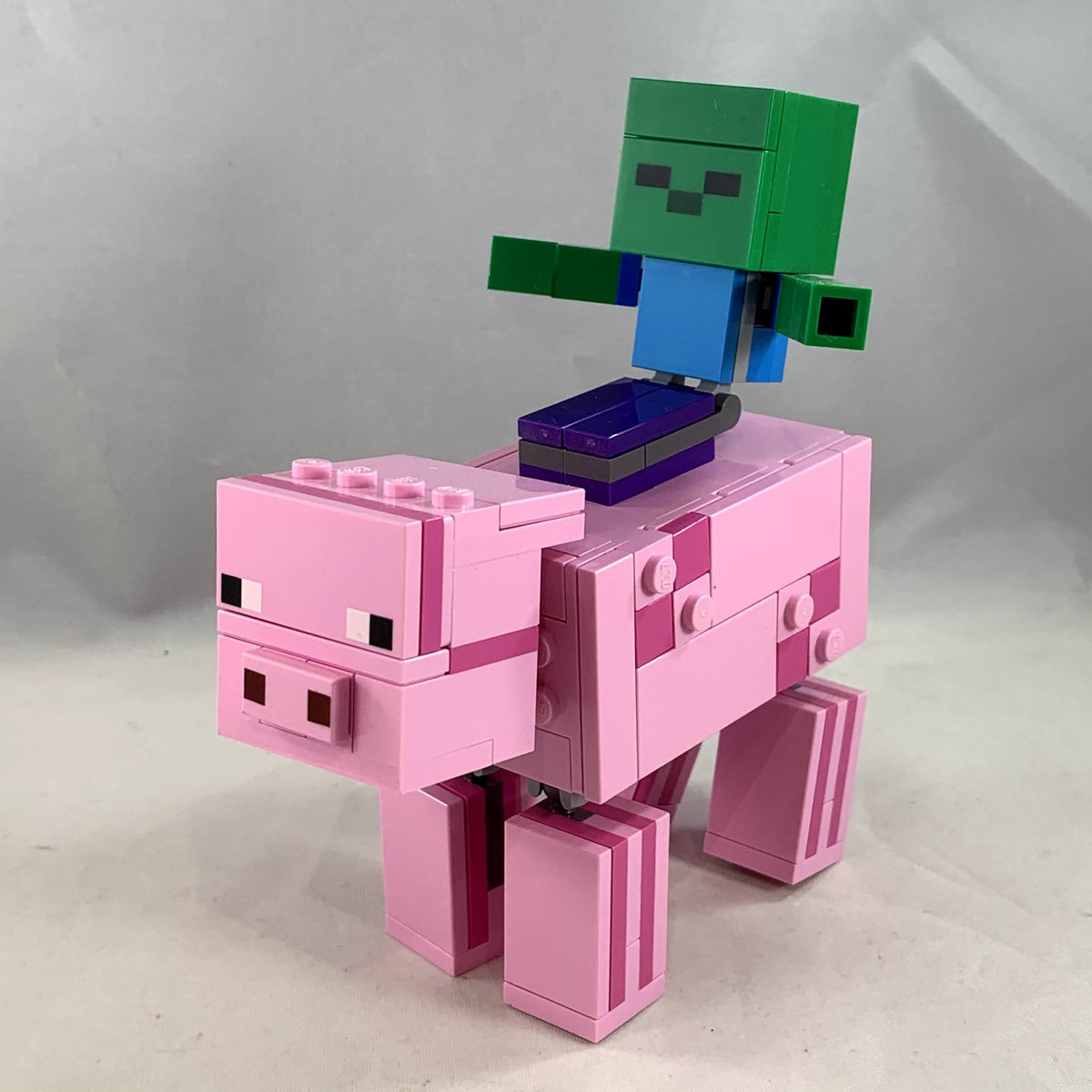 Lego Toy Minecraft Lego 21157 BigFig Pig With Baby Zombie 21157