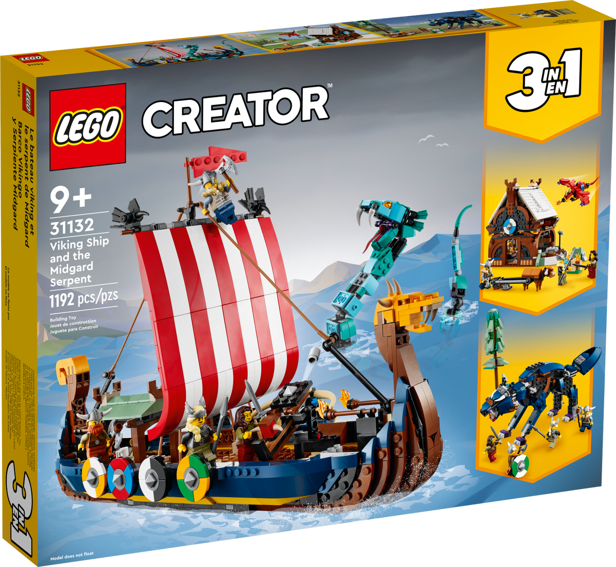 Viking Ship and the Midgard Serpent 31132 - New LEGO® Creator