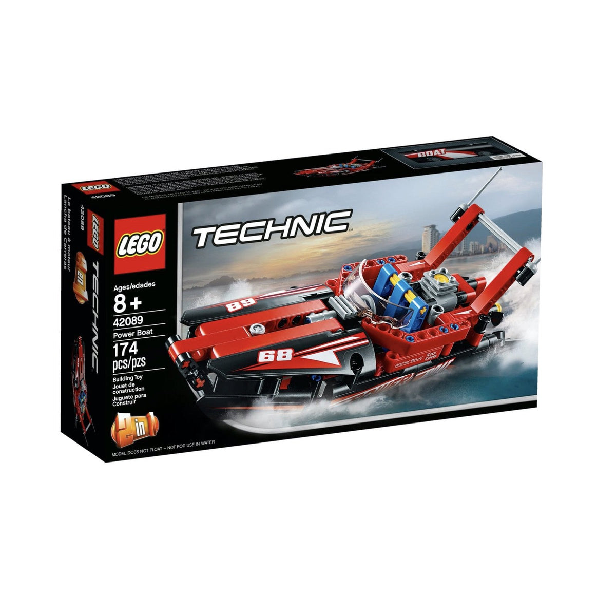 Power Boat 42089 New LEGO Technic Set Bricks Minifigs Eugene