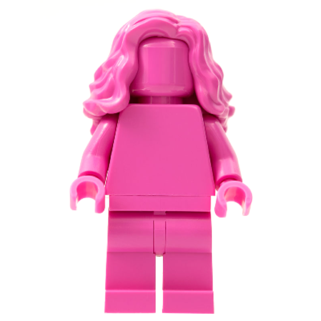 LEGO Bright Pink MONOFIG (Monochrome Minifigure)