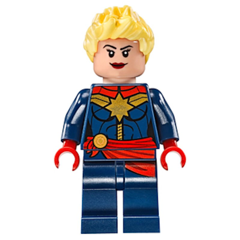 Captain marvel lego shop minifigure