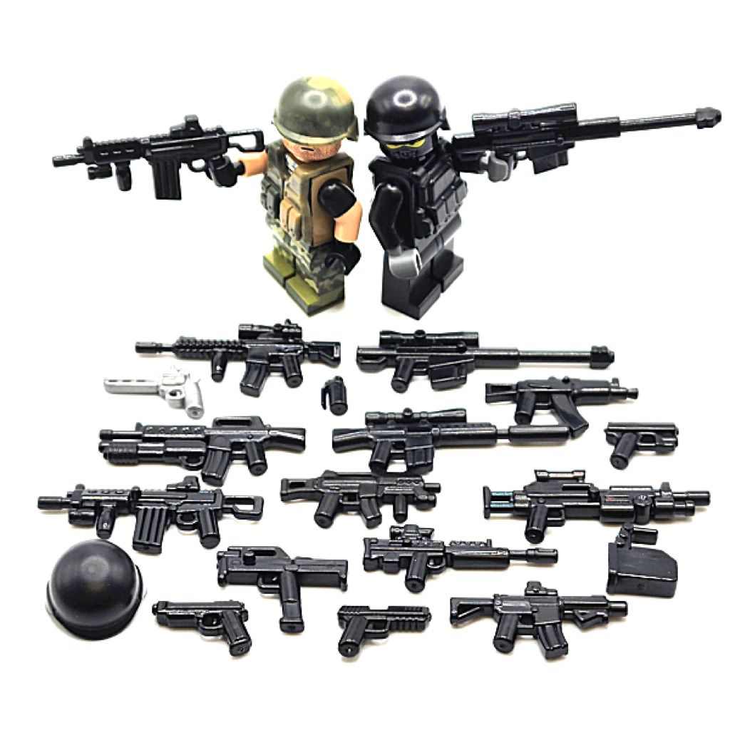 enke Stat frynser Modern Combat Pack - Tactical Pack v2 - LEGO®-compatible weapon accessory  pack – Bricks & Minifigs Eugene