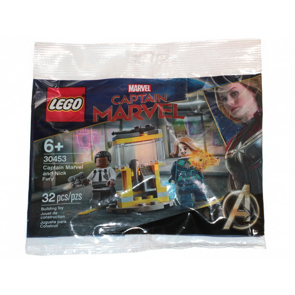 Captain Marvel and Nick Fury polybag 30453 - New, Sealed, Retired LEGO® Marvel™️ Set