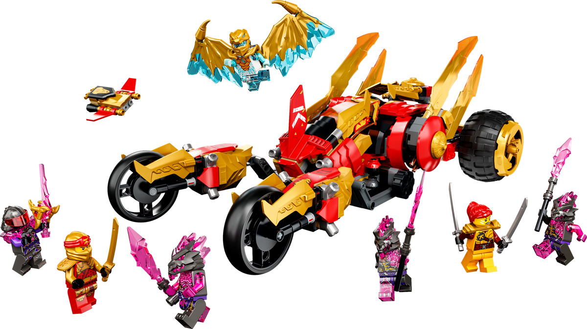 Kai's Golden Dragon Raider 71773 - New LEGO® Ninjago™️ Set Kai's Golden Dragon Raider 71773 - New LEGO® Ninjago™️ Set