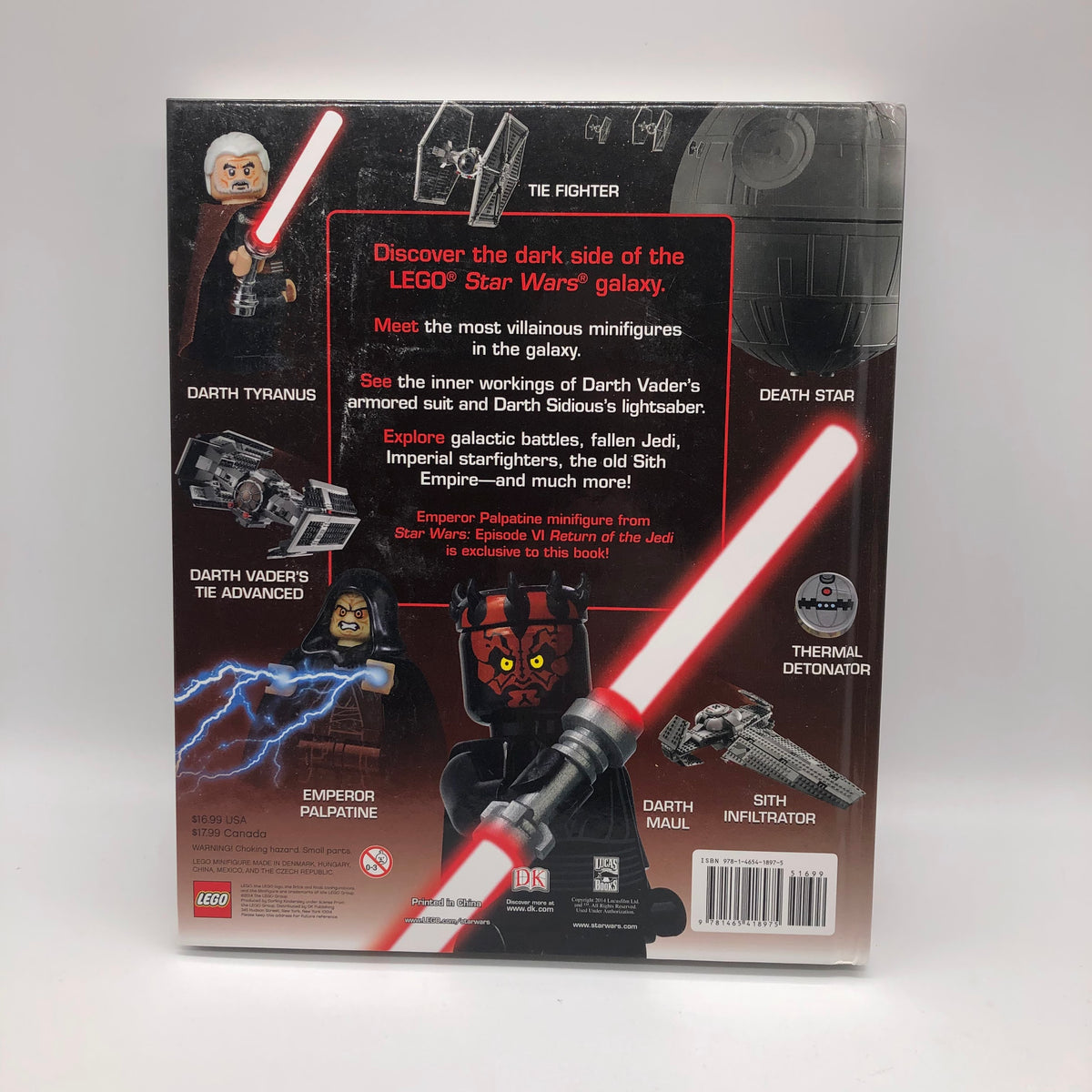 Lego star wars discount the dark side book