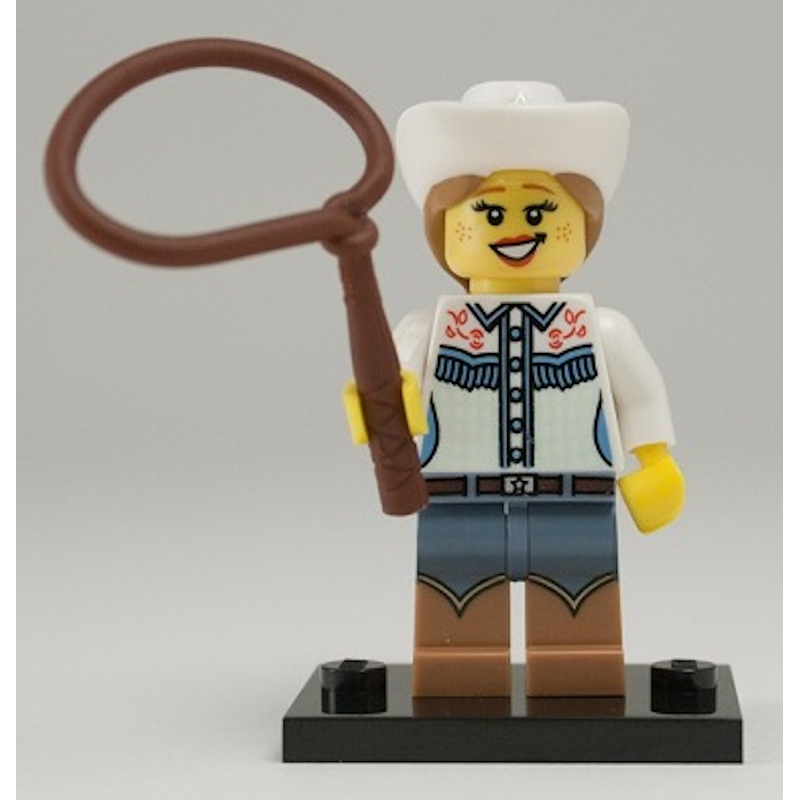 Series 8 Cowgirl LEGO Collectible Minifigure Series Bricks Minifigs Eugene