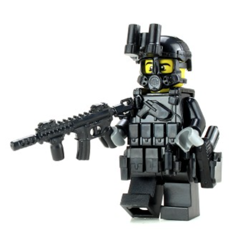 Swat Police Officer Assaulter - Custom Military LEGO¨ Minifigure