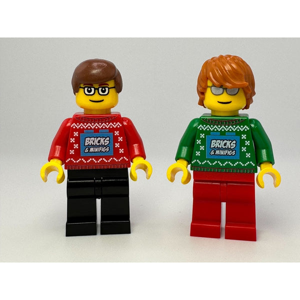 Green Custom LEGO® Ugly Christmas Sweater Minifigure