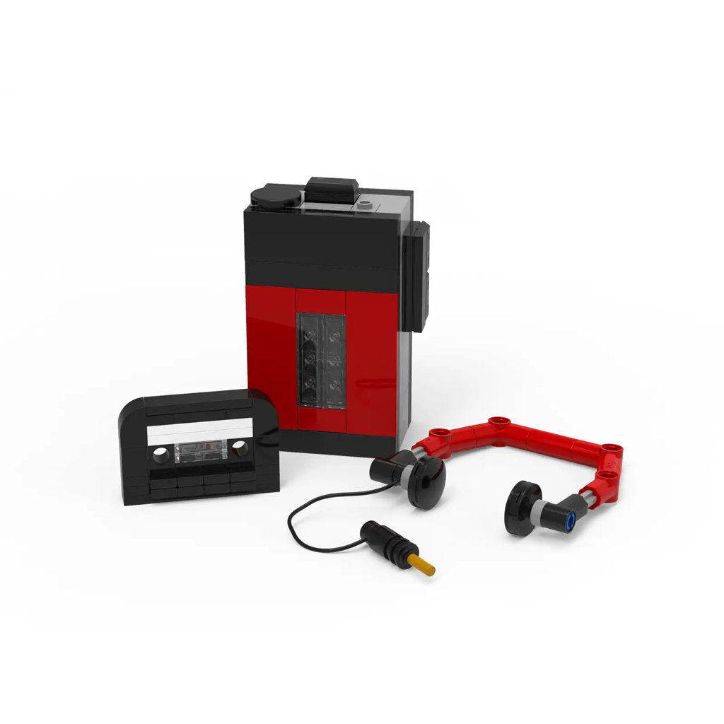 Portable Cassette Player New LEGO® Set Bricks & Minifigs Eugene