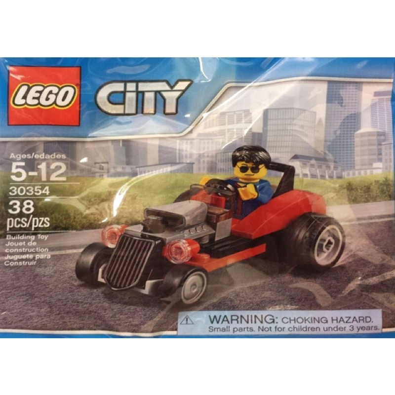Hot Rod Polybag 30354 New LEGO City Set Bricks Minifigs Eugene