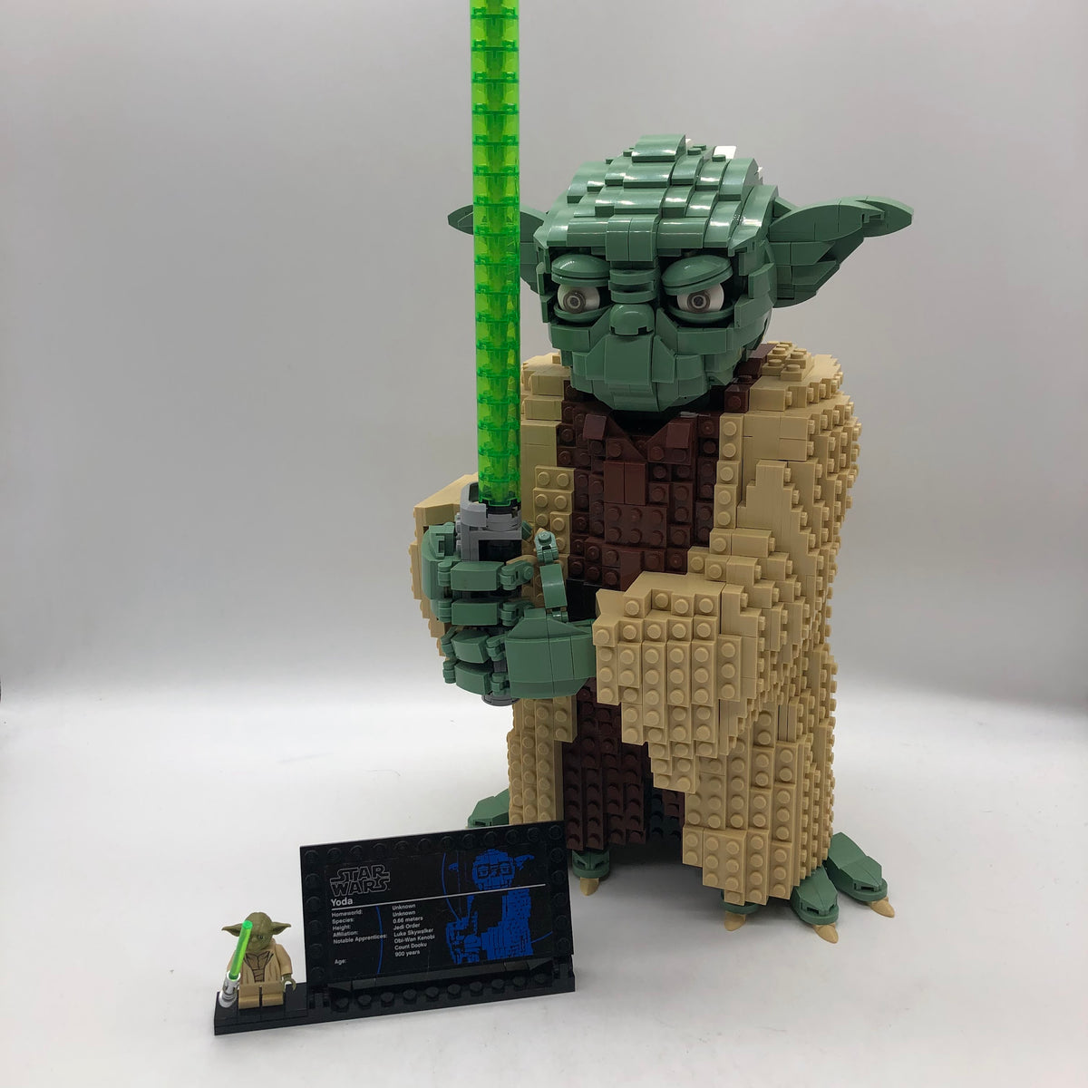 Lego best sale yoda height