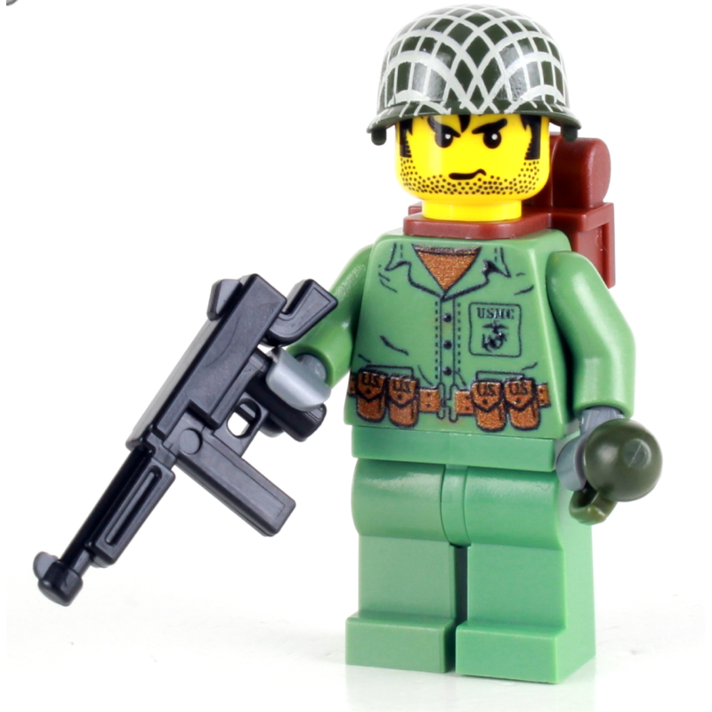 WW2 Marine Soldier Custom LEGO¨ Minifigure – Bricks & Minifigs