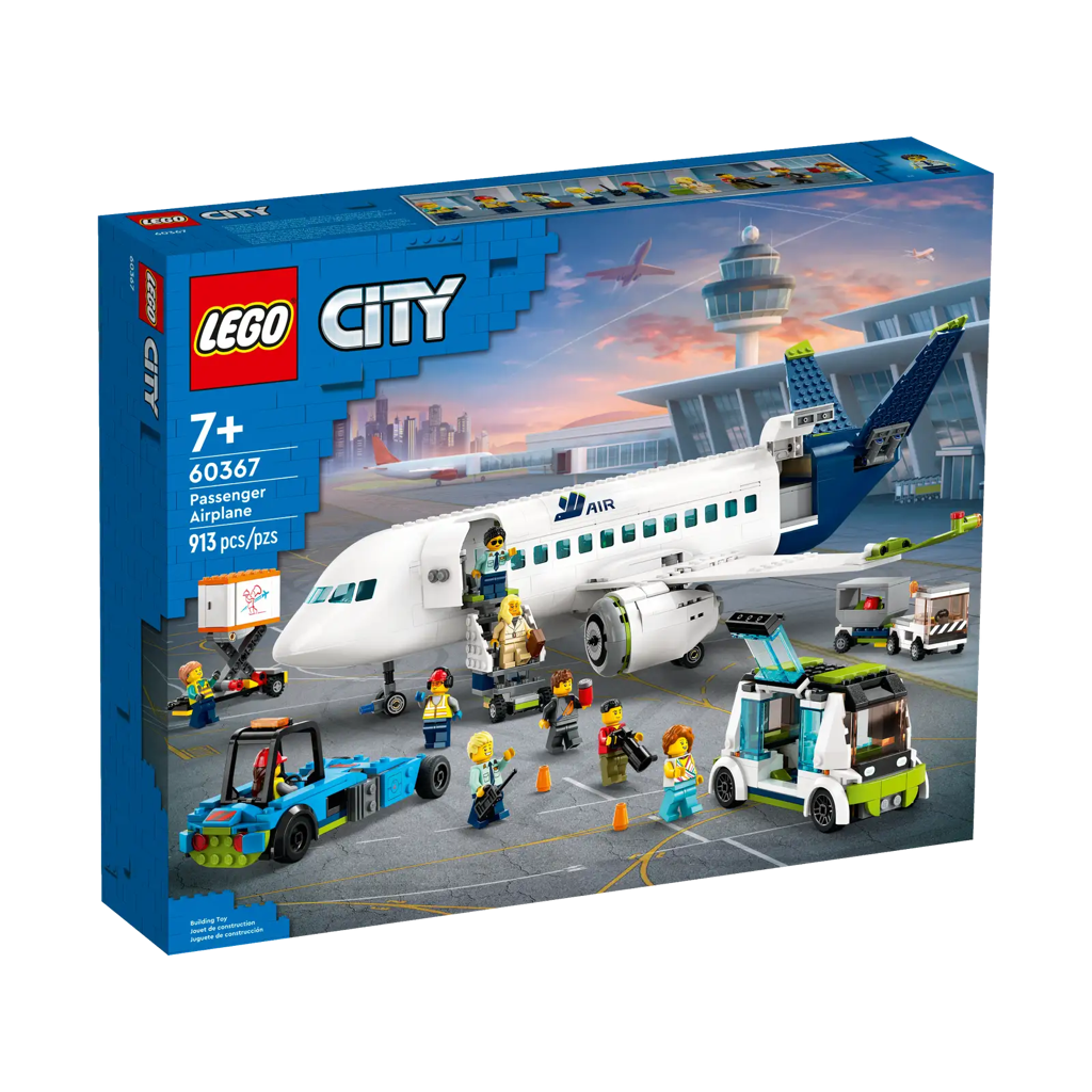 Passenger Airplane 60367 New LEGO City Set Bricks Minifigs