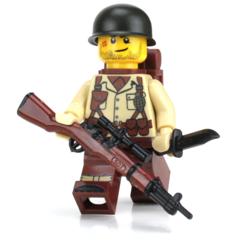 Blæse arve beruset WW2 U.S. Army Soldier M1 Garand Rifle - Custom Military LEGO¨ Minifigure –  Bricks & Minifigs Eugene