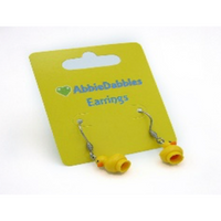 Ducky Earrings - Custom LEGO Jewelry