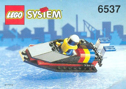 6537 Hydro Racer - Certified Used, 100% Complete LEGO Town Set
