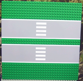 Road Baseplate 32x32 Double Driveway with Crosswalk