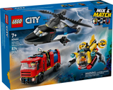 60462 Helicopter, Fire Truck, & Submarine Remix - New LEGO City Set