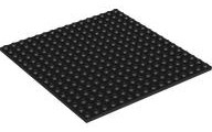 Black - 5"x5" LEGO® Plate