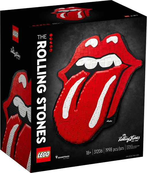 The Rolling Stones 31206 - New, Retired LEGO Art Set [Seals Broken]