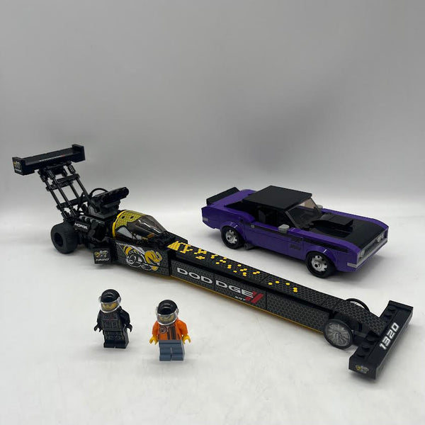 76904 Mopar Dodge//SRT Top Fuel Dragster and 1970 Dodge Challenger T/A - Used LEGO Speed Champions Set
