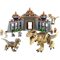 Visitor Center: T. rex & Raptor Attack 76961 - Certified Used, 100% Complete LEGO Jurassic World Set