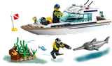 60221 Diving Yacht - Certified Used, 100% Complete LEGO City Set