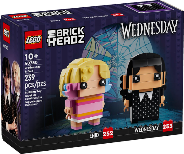 40750 Wednesday & Enid - New LEGO Brickheadz Set