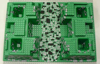 10"x15" LEGO® Raised Baseplate - Rock Path Pattern