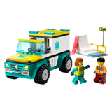 Emergency Ambulance and Snowboarder 60403 - New LEGO City Set