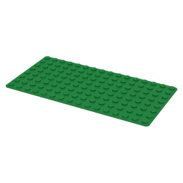 Green - 8 x 16 stud LEGO® Baseplate