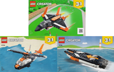 31126 Supersonic Jet - Certified Used, 100% Complete LEGO Creator Set