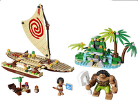 41150 Moana's Ocean Voyage - Certified Used, 100% Complete LEGO Disney Set