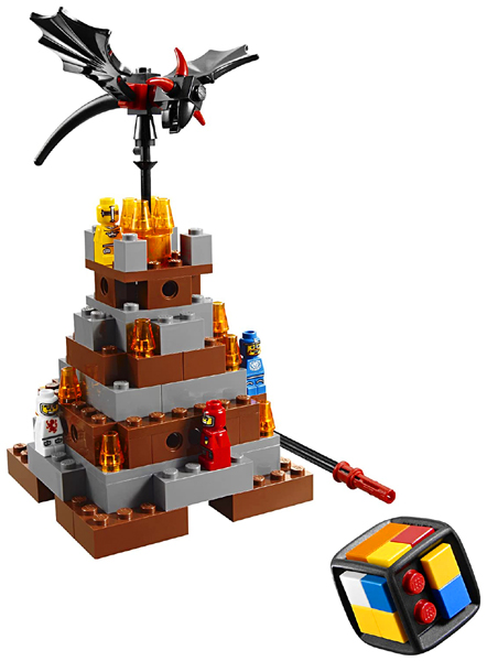 3838 Lava Dragon - Certified Used, 100% Complete LEGO Games Set