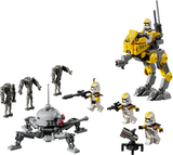 LEGO Star Wars Epic Battle Set [3 SETS IN ONE]: (75435 Battle of Felucia Separatist MTT, 75431 327th Star Corps Clone Troopers Battle Pack, 30708 Millennium Falcon Polybag)