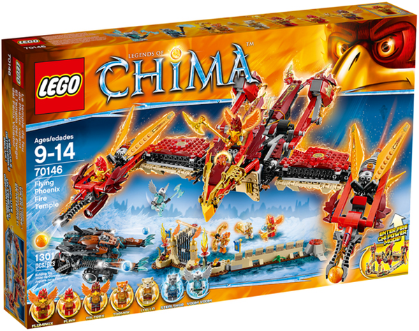 70146 Flying Phoenix Fire Temple - New, Sealed, Retired LEGO Legends of Chima Set
